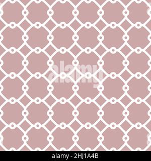 Seamless vector ornament in arabian style. Pattern for wallpapers and backgrounds. Pink and white pattern Stock Vector