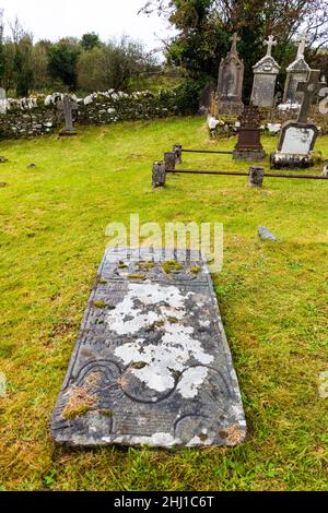 Old cemetery graveyard in Glenties, County Donegal, Ireland Stock Photo