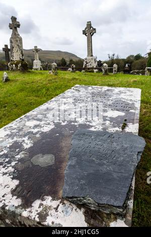 Old cemetery graveyard in Glenties, County Donegal, Ireland Stock Photo