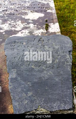 Old cemetery graveyard in Glenties, County Donegal, Ireland Stock Photo