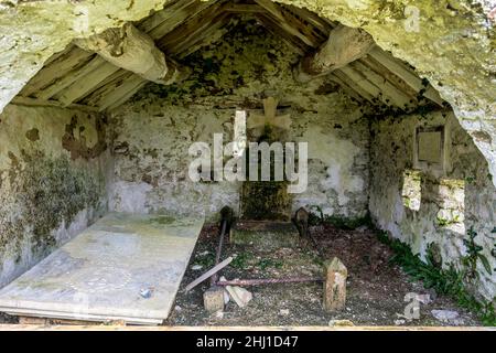 Old cemetery graveyard in Glenties, County Donegal, Ireland Stock Photo