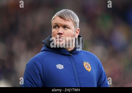 File photo dated 16-01-2022 of Hull City manager Grant McCann, who has thanked the club for 'an amazing time' following his departure earlier this week. Issue date: Wednesday January 26, 2022. Stock Photo