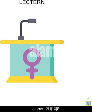Lectern Simple vector icon. Illustration symbol design template for web mobile UI element. Stock Vector