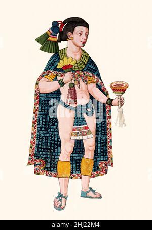 Nezahualpilli, ruler of Texcoco, Aztec Empire Stock Photo