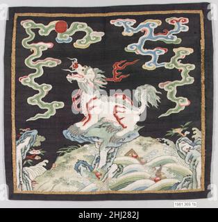 Rank Badge with Lion of Asia 18th century China. Rank Badge with Lion ...