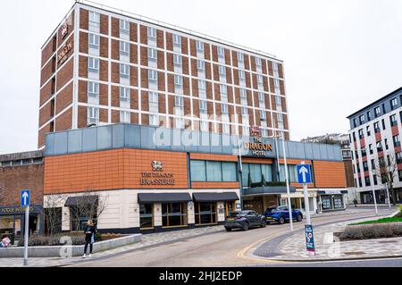 The Dragon Hotel in Swansea city center. Wales the United Kingdom