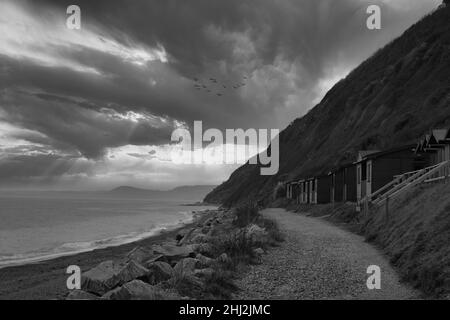 Branscombe Beach. Branscombe is a village in the East Devon district of the English county of Devon Stock Photo