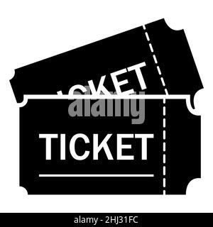 Ticket icon in trendy flat style. Symbol for your website design, logo, app, UI. Vector illustration, EPS10 Stock Vector