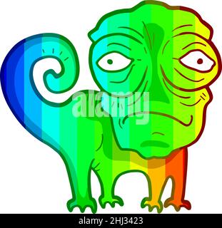 Colorful chameleon Stock Vector