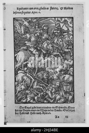 Apocalypsis S. Ioannis/ Die Offenbarung S. Johannis 1553 Printed by Hermann Gülfferich German. Apocalypsis S. Ioannis/ Die Offenbarung S. Johannis  345020 Stock Photo