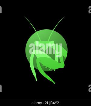 Creative mantis icon Stock Vector