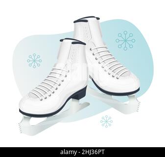 Ice skating Shoes - Stock Icon as EPS 10 File Stock Vector