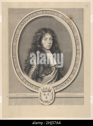 Henri-Jules de Bourbon, duc d'Enghien 1661 Robert Nanteuil French. Henri-Jules de Bourbon, duc d'Enghien  428296 Stock Photo