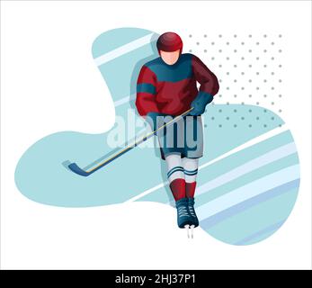 Ice hockey players. Vector illustration Stock Vector Image & Art - Alamy