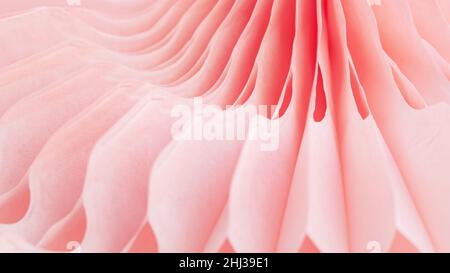Abstract geometric background with elements of perspective macro photography in high resolution. Coral tissue paper abstract background for the phone Stock Photo