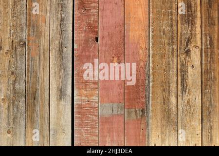 Old wooden washed out wall horizontal Stock Photo