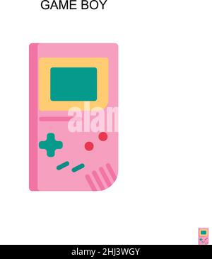 Game boy Simple vector icon. Illustration symbol design template for web mobile UI element. Stock Vector