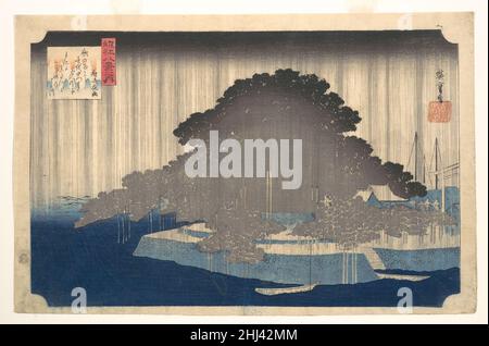 絵画　GRANiCK 近江八景之内 唐崎夜雨, Evening Rain on the Karasaki Pine