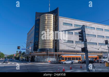 Los Angeles, CA, USA - January 26, 2022: Exterior of the Academy Museum of Motion Pictures in Los Angeles, CA. Stock Photo