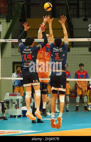 Arena di Monza, Monza, Italy, January 26, 2022, Yuki Ishikawa (Allianz Powervolley Milano)   during  Vero Volley Monza vs Allianz Milano - Volleyball Italian Serie A Men Superleague Championship Stock Photo