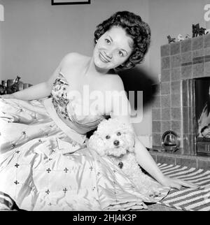 Lita Roza, English Singer, pictured 1957. Stock Photo