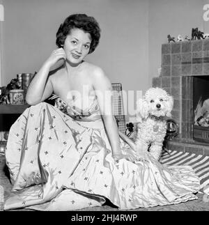 Lita Roza, English Singer, pictured 1957. Stock Photo