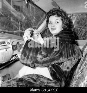 Lita Roza, English Singer, pictured 1957. Stock Photo