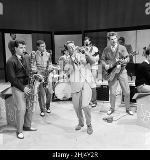 The John Barry Seven band in rehearsals.3rd April 1959. Stock Photo