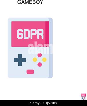 Gameboy Simple vector icon. Illustration symbol design template for web mobile UI element. Stock Vector