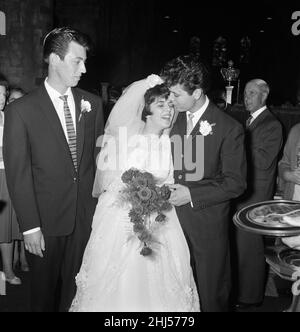 The wedding of Donella Webb, sister of Cliff Richard. Pictured, the ...