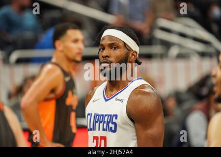 Orlando, Florida, USA, January 26, 2022, Los Angeles Clippers Power Forward Justise Winslow #20 during the second half at the Amway Center.  (Photo Credit:  Marty Jean-Louis) Credit: Marty Jean-Louis/Alamy Live News Stock Photo