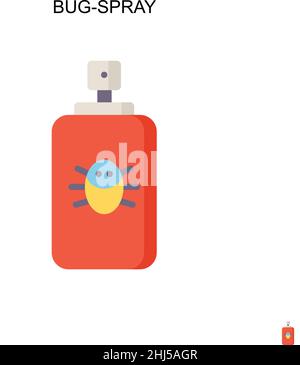 Bug-spray Simple vector icon. Illustration symbol design template for web mobile UI element. Stock Vector