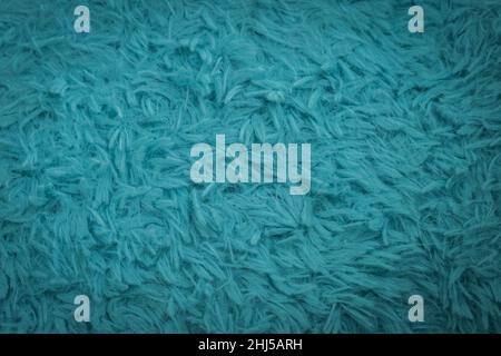Beautiful sparkling artificial blue fur texture background Stock Photo