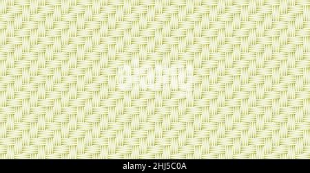 Panoramic yellow - orange wicker background, repeating elements - Vector illustration Stock Vector