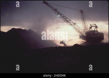 Strip-mining-on-indian-burial-grounds-by-peabody-coal-co-may-1972 7651325762 o. Stock Photo