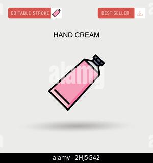 Hand cream Simple vector icon. Stock Vector