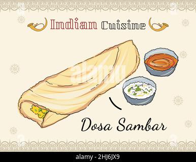 Indian Thali Sketch Indian Food Hand Drawn Vector Illustration Sketch Style  Top View Vintage Vector Illustration Stock Illustration - Download Image  Now - iStock
