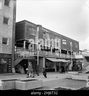 No more than 27 miles from London in the midst of countryside is the new Harlow town with its houses, flats and industries. The centre is called 'The High' around which the new town revolves. 11th March 1958. Stock Photo