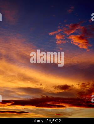 Beautiful winter sunset Stock Photo