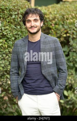 Rome, Italy. 26th Jan, 2022. Matteo Cecchi attends the photocall of the Rai tv series L'amica geniale Storia di chi fugge e di chi resta at the garden of Rai Viale Mazzini. Credit: SOPA Images Limited/Alamy Live News Stock Photo