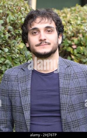 Rome, Italy. 26th Jan, 2022. Matteo Cecchi attends the photocall of the Rai tv series L'amica geniale Storia di chi fugge e di chi resta at the garden of Rai Viale Mazzini. Credit: SOPA Images Limited/Alamy Live News Stock Photo