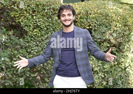 Rome, Italy. 26th Jan, 2022. Matteo Cecchi attends the photocall of the Rai tv series L'amica geniale Storia di chi fugge e di chi resta at the garden of Rai Viale Mazzini. Credit: SOPA Images Limited/Alamy Live News Stock Photo