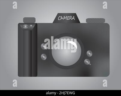 camera, photography, lens, body, button, control, photo, photography, equipment, photographer, photo shop, advertising, logo, sale, offer, trademark, Stock Vector