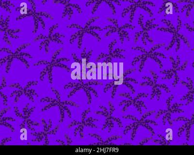 Seamless pattern with 80s style pixelated palm trees. 8-bit tropical jungle. Palm trees in pixel art style. Design for print, wrapping paper and adver Stock Vector