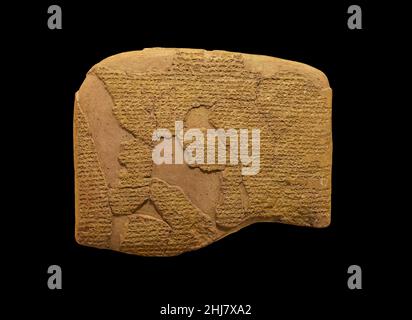 Ancient cuneiform tablet of Egyptian–Hittite peace treaty (Treaty of Kadesh) in Istanbul Archaeology Museum. 1300–1200 B.C. Stock Photo