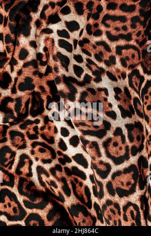closeup of a draped panther print fabric to be used as a background Stock Photo
