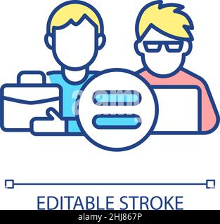 Training for programmer job RGB color icon Stock Vector