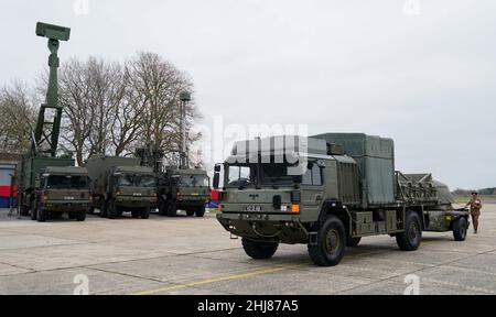 The old Rapier missile system is driven off the parade ground as ...