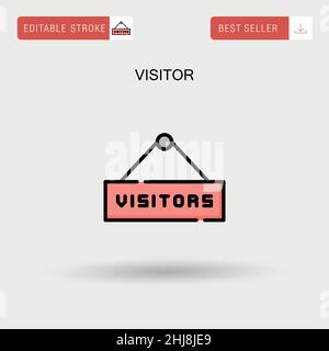 Guest Simple vector icon. Illustration symbol design template for web ...