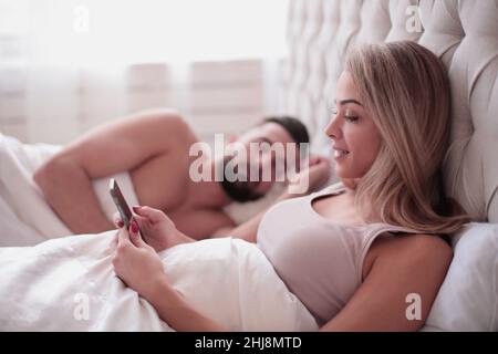 professional employees work on computers in a modern office Stock Photo